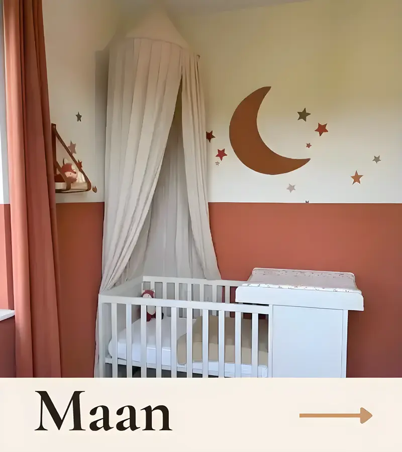 Maan muurdecoraties voor de baby- en kinderkamer